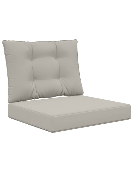 Cuscino per divano da esterno 2 pcs Grigio Poliestere