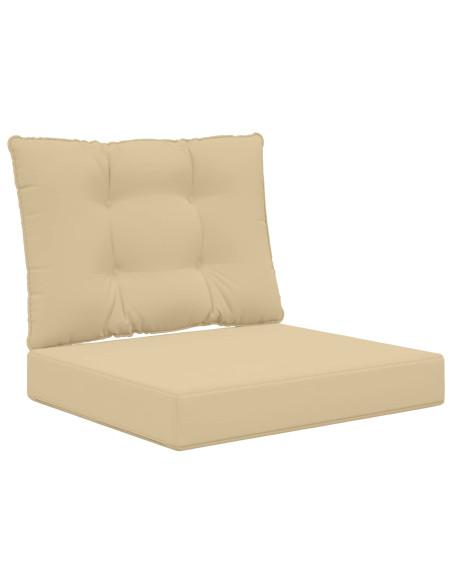 Cuscino per divano da esterno 2 pcs Beige Poliestere