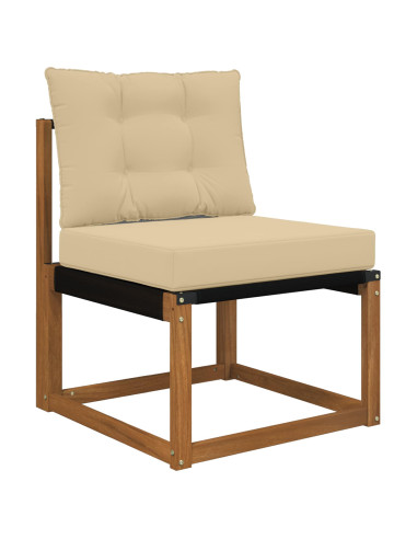 Cuscino per divano da esterno 2 pcs Beige Poliestere