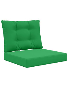 Cuscino per divano da esterno 2 pcs Verde Poliestere 2