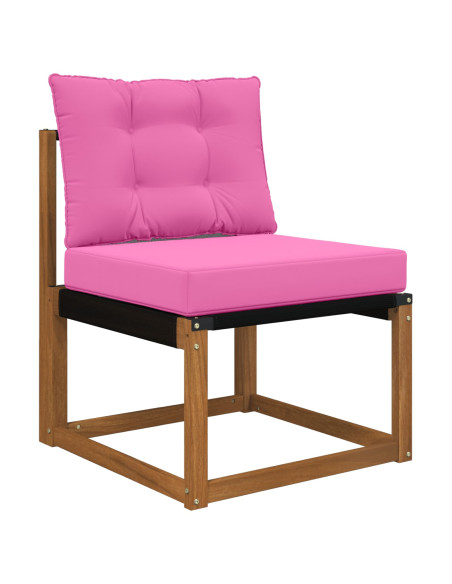Cuscino per divano da esterno 2 pcs Rosa Poliestere
