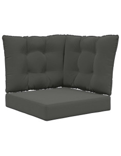 Cuscino per divano da esterno 3 pcs Antracite Poliestere 2