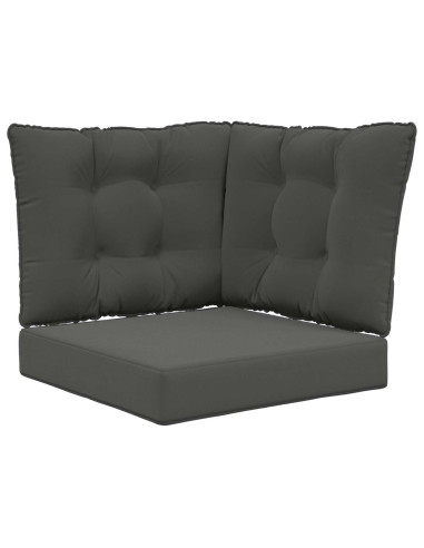 Cuscino per divano da esterno 3 pcs Antracite Poliestere