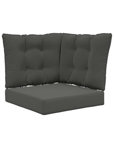 Cuscino per divano da esterno 3 pcs Antracite Poliestere