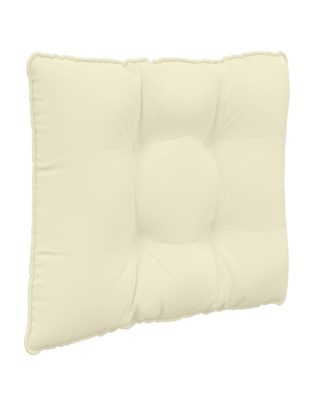 Cuscino per divano da esterno 3 pcs Crema Poliestere