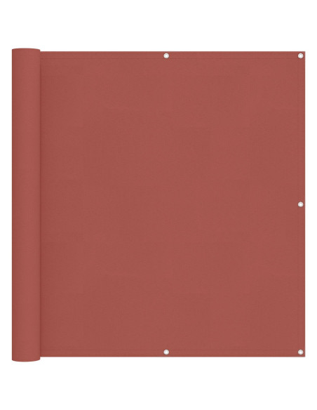Schermo da balcone Terracotta 110 x 1000 cm Tessuto Oxford