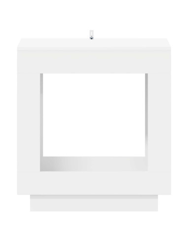Tavolo laterale Bianco 60 x 40 x 65 cm Legno ingegnerizzato
