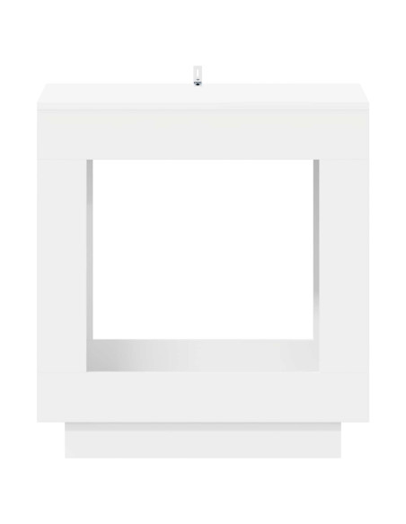 Tavolo laterale Bianco 60 x 40 x 65 cm Legno ingegnerizzato