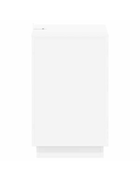 Tavolo laterale Bianco 60 x 40 x 65 cm Legno ingegnerizzato