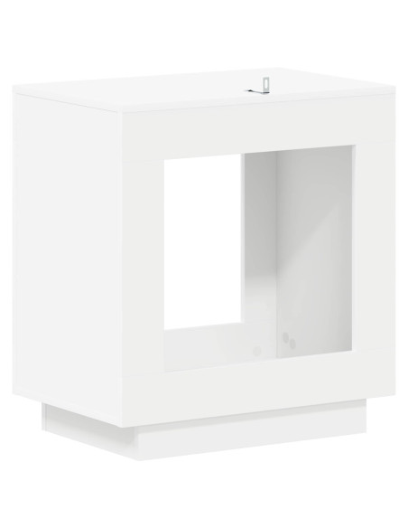 Tavolo laterale Bianco 60 x 40 x 65 cm Legno ingegnerizzato