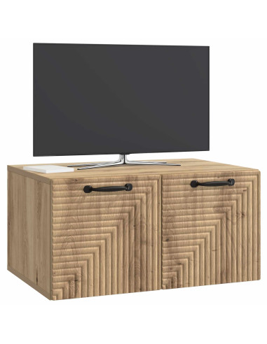 Mobile Porta TV da Muro Rovere Artigianale 59,5 x 41 x 30 cm