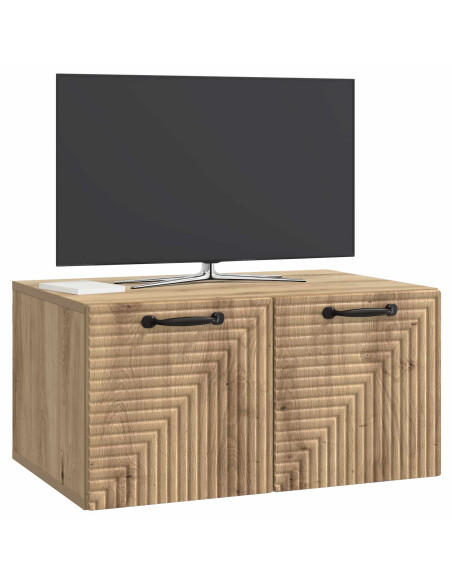 Mobile Porta TV da Muro Rovere Artigianale 59,5 x 41 x 30 cm