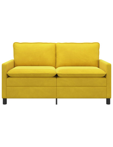 Divano Giallo 156 x 81 x 87,5 cm Velluto