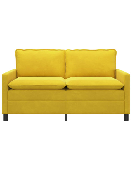 Divano Giallo 156 x 81 x 87,5 cm Velluto