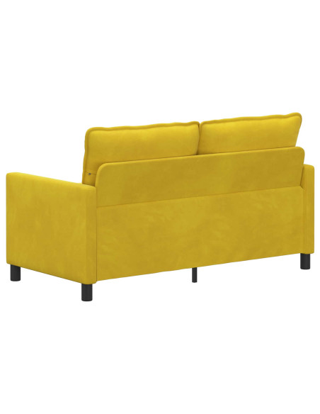 Divano Giallo 156 x 81 x 87,5 cm Velluto