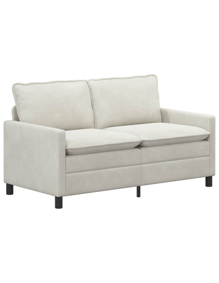 Divano Crema 156 x 81 x 87,5 cm Velluto