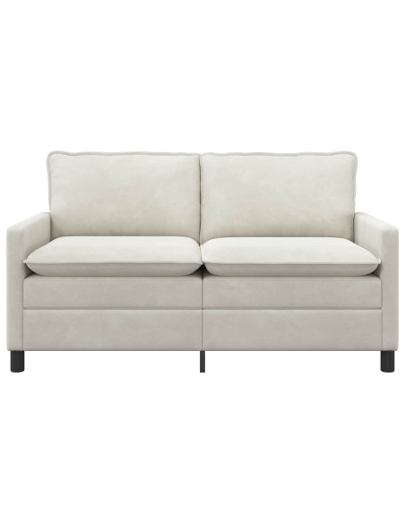 Divano Crema 156 x 81 x 87,5 cm Velluto