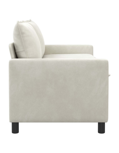 Divano Crema 156 x 81 x 87,5 cm Velluto