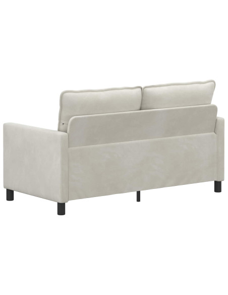 Divano Crema 156 x 81 x 87,5 cm Velluto