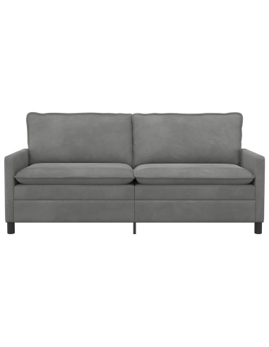 Divano Grigio Scuro 196 x 81 x 87,5 cm Velluto