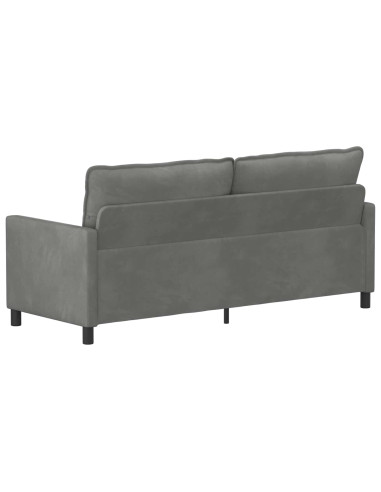 Divano Grigio Scuro 196 x 81 x 87,5 cm Velluto