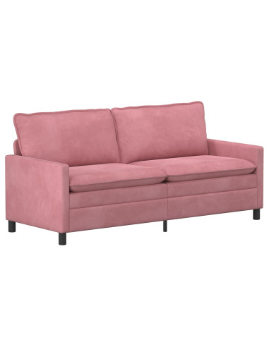 Divano Rosa 196 x 81 x 87,5 cm Velluto