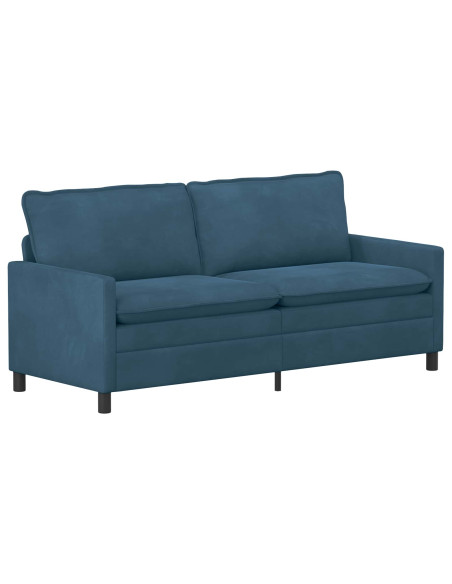Divano Blu 196 x 81 x 87,5 cm Velluto