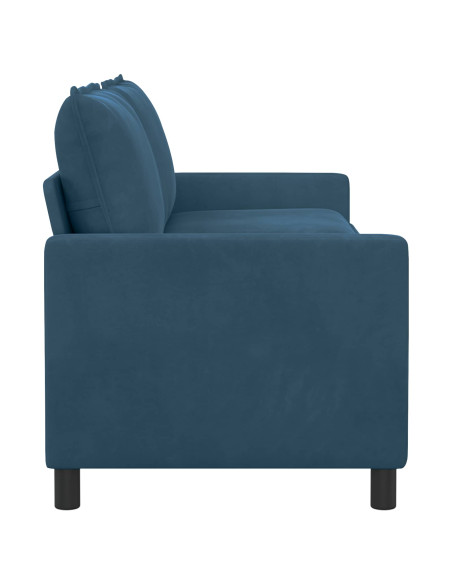Divano Blu 196 x 81 x 87,5 cm Velluto