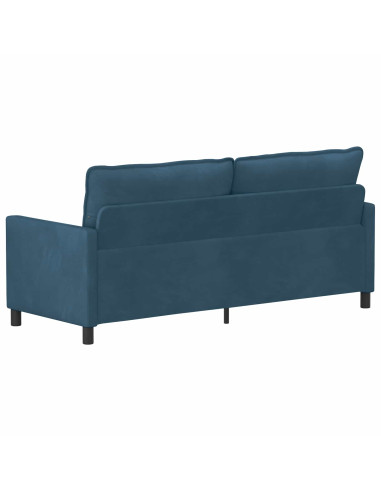 Divano Blu 196 x 81 x 87,5 cm Velluto