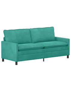 Divano Turchese 196 x 81 x 87,5 cm Velluto 2