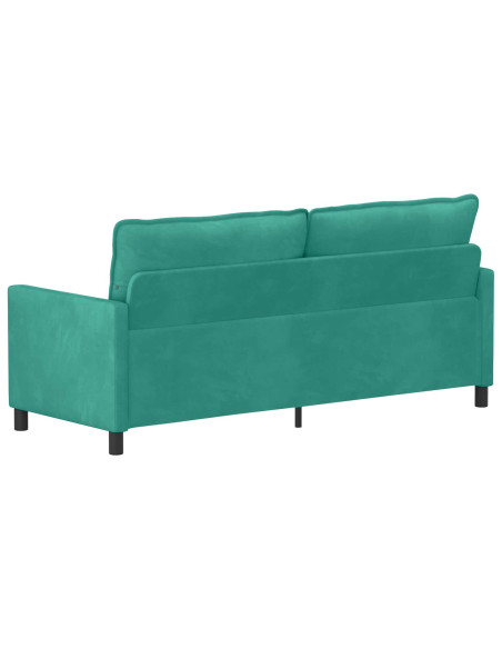 Divano Turchese 196 x 81 x 87,5 cm Velluto