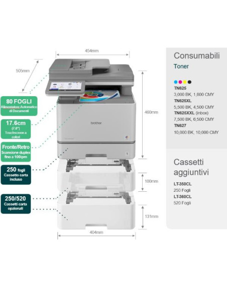 MFCL8970CDWW MULT LASER COLOR 31PPM