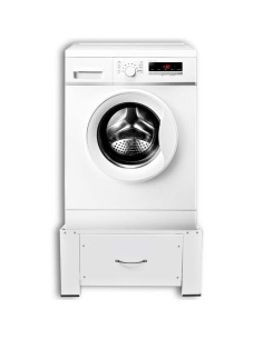 Supporto Alzatina per Lavatrice Bianco con Cassetto