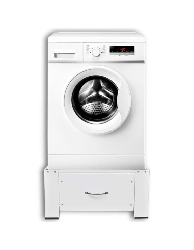 Supporto Alzatina per Lavatrice Bianco con Cassetto