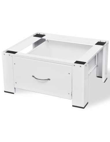 Supporto Alzatina per Lavatrice Bianco con Cassetto