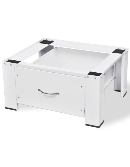 Supporto Alzatina per Lavatrice Bianco con Cassetto