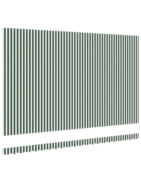 Telo di ricambio per tenda da sole Verde e Bianco 480 x 295 cm