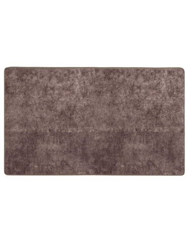 Runner Tappeto MARSA Grigio 150 x 80 cm Poliestere e PVC