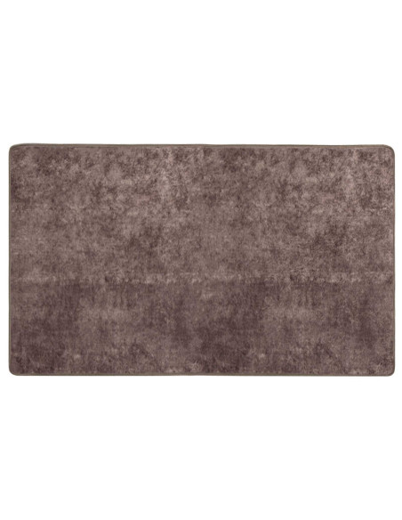 Runner Tappeto MARSA Grigio 150 x 80 cm Poliestere e PVC