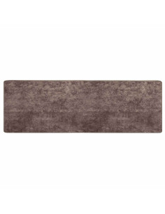 Runner Tappeto MARSA Grigio 250 x 80 cm Poliestere e PVC 2