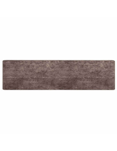 Runner Tappeto MARSA Grigio 400 x 80 cm Poliestere e PVC 2