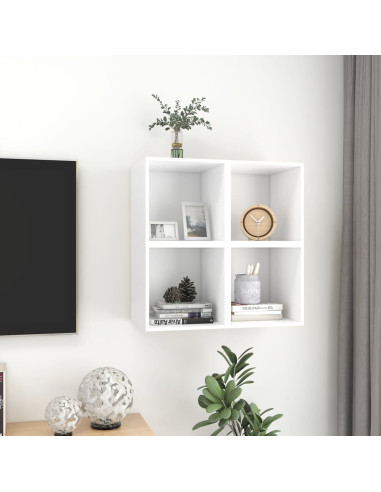 Mobili a Muro 4pz Bianchi 37x37x37 cm in Legno Multistrato