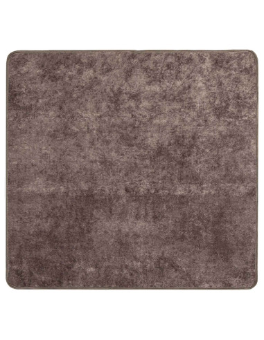 Runner Tappeto MARSA Grigio 100 x 100 cm Poliestere e PVC
