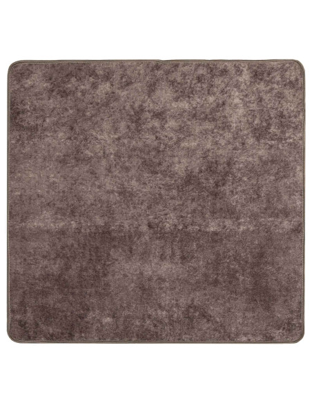 Runner Tappeto MARSA Grigio 100 x 100 cm Poliestere e PVC