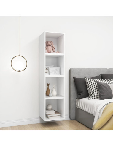 Mobili a Muro 4pz Bianchi 37x37x37 cm in Legno Multistrato