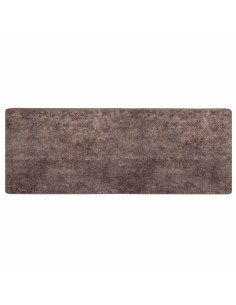 Runner Tappeto MARSA Grigio 250 x 100 cm Poliestere e PVC 2