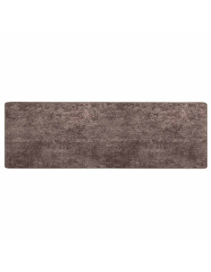 Runner Tappeto MARSA Grigio 300 x 100 cm Poliestere e PVC 2
