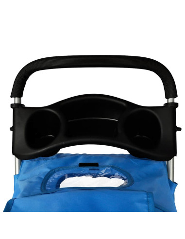 Passeggino per Cani 15 kg Blu