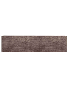 Runner Tappeto MARSA Grigio 450 x 100 cm Poliestere e PVC 2