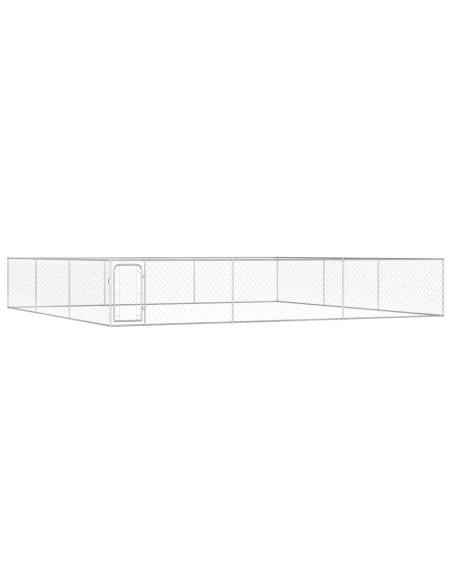 Canile da Esterno in Acciaio Zincato 6x6x1 m